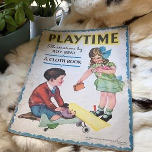 Vintage 1930 Playtime Cloth Book no. 902